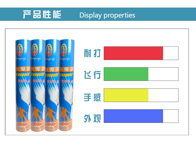 翰文旗下副品牌“小鬼子”闪亮登场 此款羽毛球分比赛级和训练级别二种