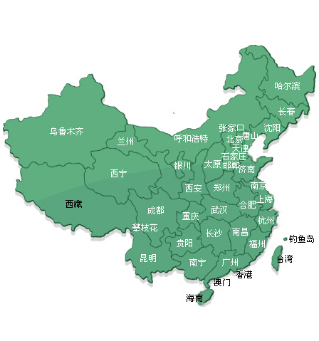 翰文公司销售网络辐射图